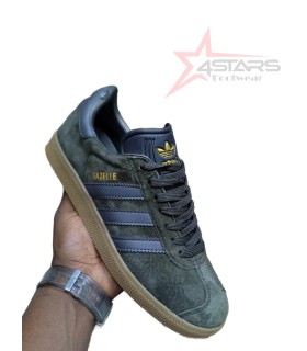 Adidas Gazelle Suede Trainers - Green Gumsole