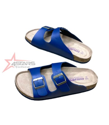 Slip On Guoluofei Cork Sandals - Navy