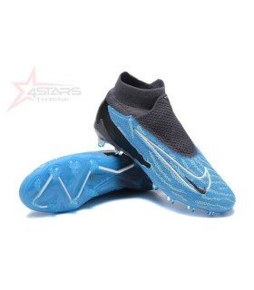 Nike Phantom GX DF Elite FG Firm Ground Soccer Cleats - Blue/White/Black