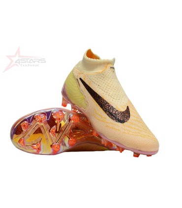 Nike Phantom GX Elite DF AG Artificial Grass Soccer Cleats - Yellow/Black/Pink