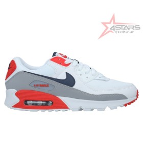 Nike Air Max 90 - White/Red/Grey