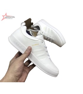 Adidas White Mens Samba Skateboarding Shoes