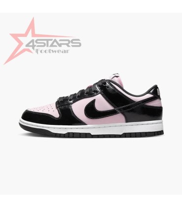 Women's Nike Dunk Low Black Patent Pink