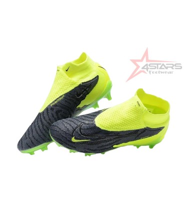 Nike Phantom GX Elite DF FG Firm Ground Soccer Cleats - Green/Black