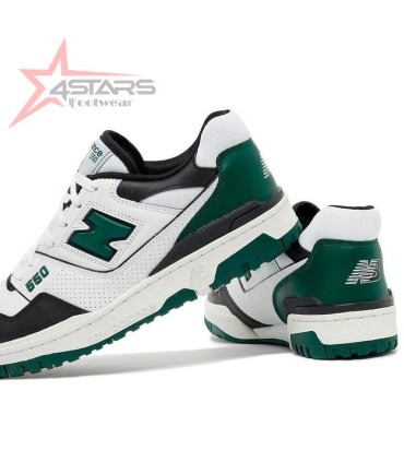 New Balance 550 White, Black, Green