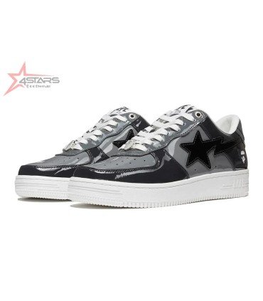 A Bathing Ape Bapesta Low 'Black Grey'