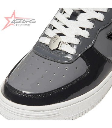 A Bathing Ape Bapesta Low 'Black Grey'