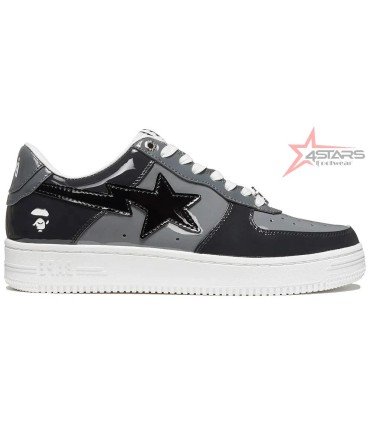 A Bathing Ape Bapesta Low 'Black Grey'