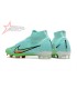 Nike Air Zoom Mercurial Superfly 9 Elite FG Firm Ground Soccer Cleats - Blue/Green/Black