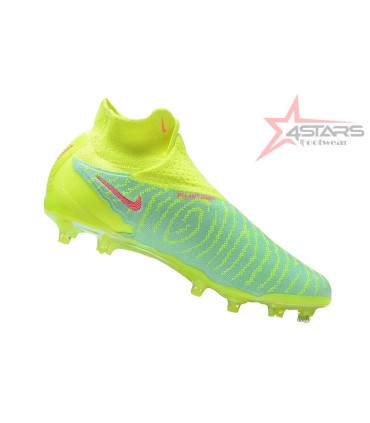 Nike Phantom GX Elite DF Link FG Firm Ground Soccer Cleats - Green/Pink