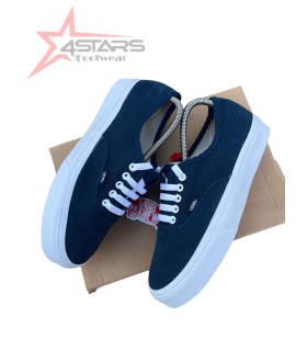 Corduroy Vans - Navy White
