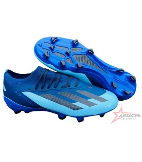 Adidas X Crazyfast.1 FG Soft Ground Soccer Cleats - Blue/Jade/Black