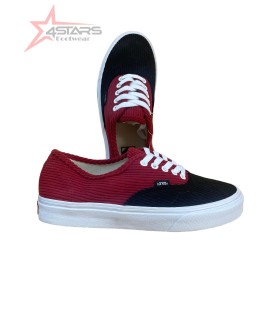 Corduroy Vans - Maroon/Black
