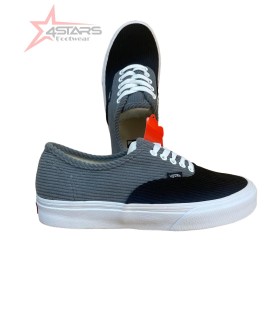 Corduroy Vans - Grey/Black/White