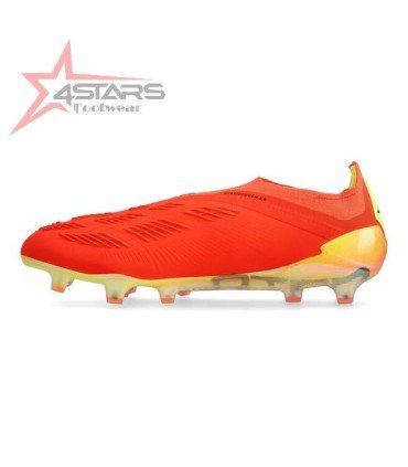 Adidas Predator Elite Laceless FG Predstrike - Solar Red/Core Black/Solar Yellow LIMITED EDITION