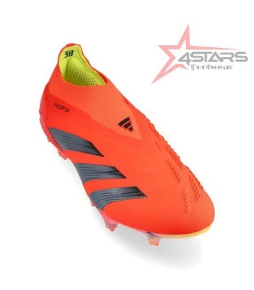 Adidas Predator Elite Laceless FG Predstrike - Solar Red/Core Black/Solar Yellow LIMITED EDITION