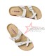 Slip On Guoluofei Cork Sandals - White