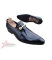 SM Slip On Official Leather Shoes - Black