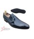 SM Genuine Leather Slip On Official Shoes - Black