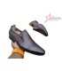 SM Men's Official Slip On Leather Shoes - Coffee