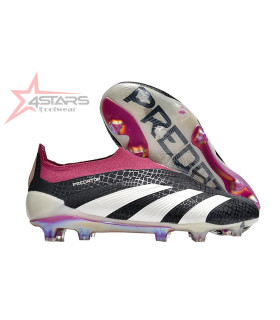 Adidas Predator Accuracy FG Soccer Cleats - Black/White/Pink