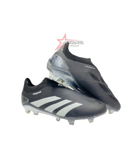 Adidas Predator Accuracy Laceless FG Soccer Cleats - Black/White