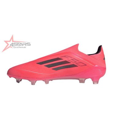 Adidas F50 Elite Laceless Firm Ground Boots - Turbo/Aurora black/Platinum Metallic