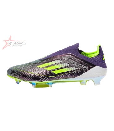 Adidas F50 Elite Laceless FG Fast Reborn - Unity Purple/White/Lucid Lemon