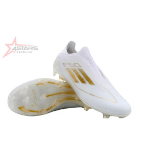 Adidas F50 Elite Laceless FG - White/Gold