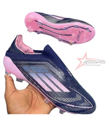 Adidas F50 Elite Laceless FG - Black/Pink