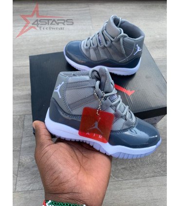 Kid's Air Jordan 11 Cool Grey