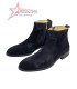 Renato Dulbecc Zip Up Suede Chelsea Boots - Black