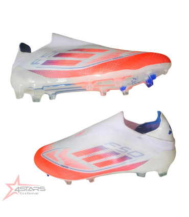 Adidas F50 Elite Laceless FG - White/Solar Red