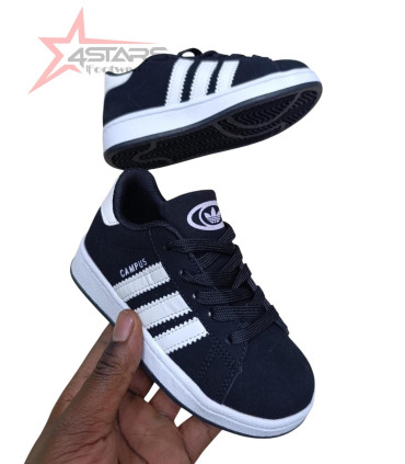 Kids Adidas Campus - Black/White