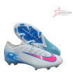 Nike Air Zoom Mercurial Vapor 16 Elite FG Soccer Cleats - White/Pink/Blue