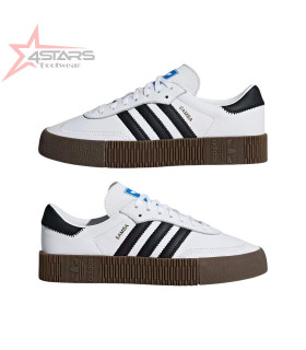 Adidas SambaRose Double Sole - Cloud White/Core Black/Gum