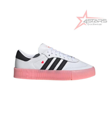 Adidas SambaRose Shoes - Cloud White/Core Black/Glow Pink