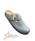 Guoloufei Slip On Clogs Suede - Grey