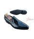 SM Slim Sole Laceless Formal Mens Shoes - Black