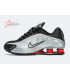 Nike Shox R4 Black and Metallic Silver