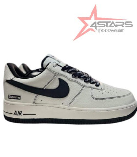 Nike Air Force 1 x Supreme - White Black
