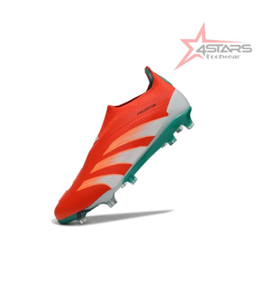 Adidas Predator Elite Accuracy FG Football Boot - Solar Red/Aqua Blue