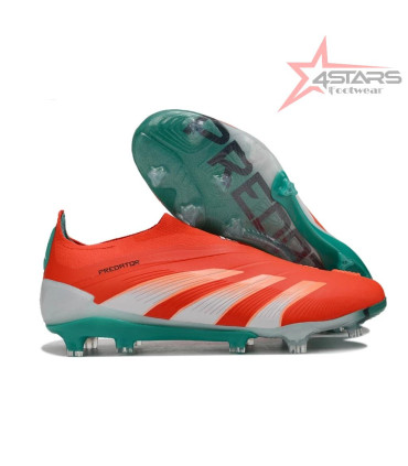 Adidas Predator Elite Accuracy FG Football Boot - Solar Red/Aqua Blue