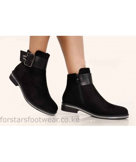 Ladies Fashion Suede Ankle Boots