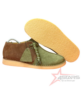 Clarks Originals Desert Trek Coffee Green Suede Leather "BANK ROBBER" Shoes