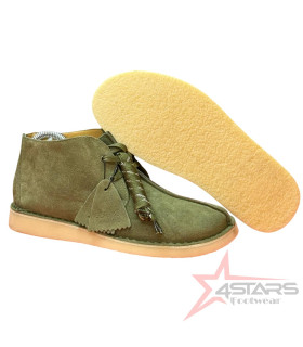 Clarks Originals Desert Trek Green Suede Leather "BANK ROBBER" Shoes