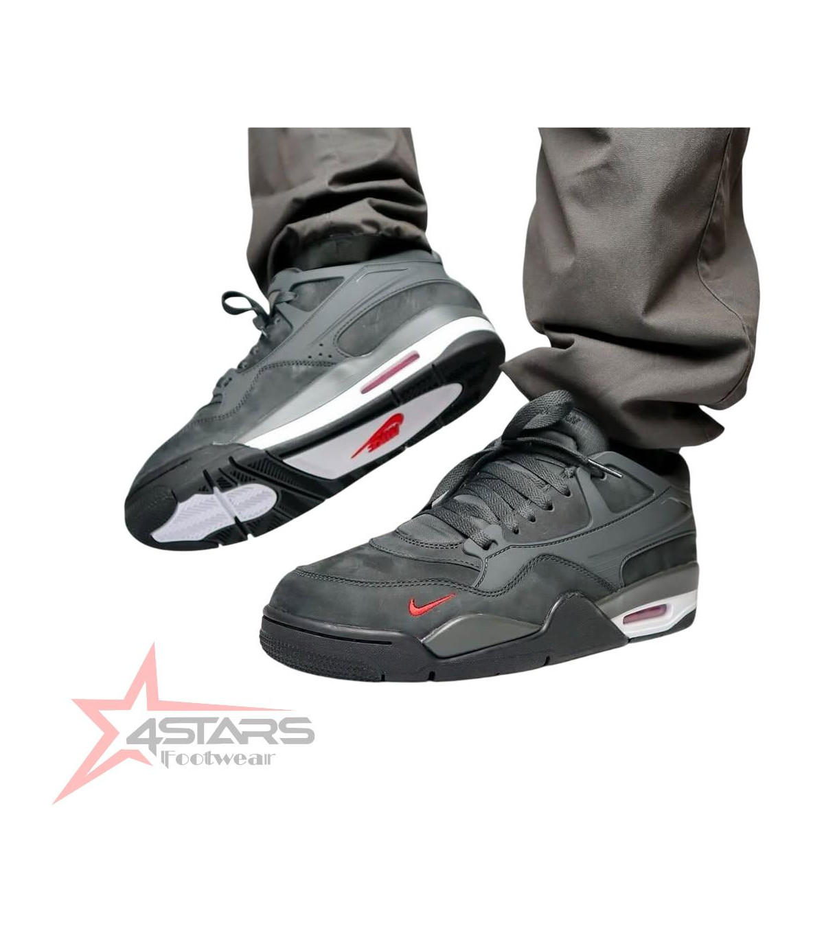 Nigel Sylvester x "Bike Air" Jordan 4 RM “Grey”