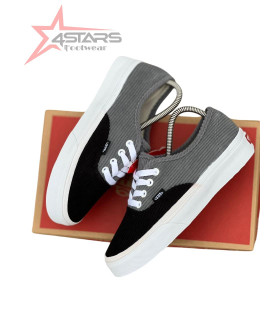 Corduroy Vans - Grey/Black/White