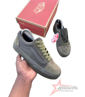 Vans Old Skool Skate Shoes - Olive Green