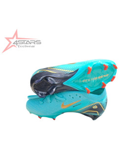 Nike Air Zoom Mercurial Vapor 16 Elite FG Kids Football Boots Aqua Green